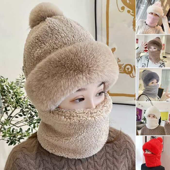 💟A Warm Gift 50% OFF - Women's Cycling Windproof Scarf Hat