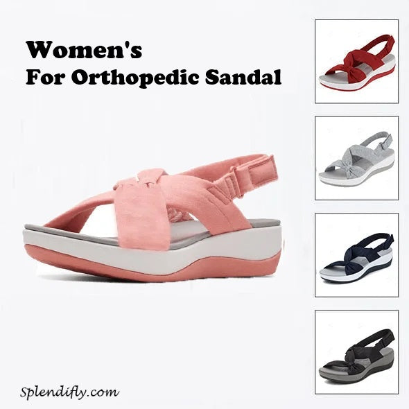 Orthopedic Sandal for Women with Arch Support that Reduces Foot Pain