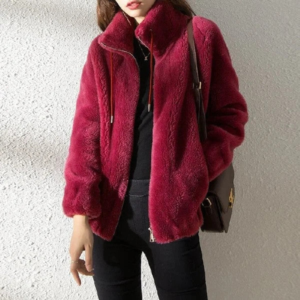 ❄Winter Sale 49%OFF❄Padded Coat Stand-collar Double-faced Fleece Jacket
